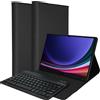 Accezz tastiera QWERTY Bluetooth flip cover per Samsung Galaxy Tab S9 11.0 pollici - Nero