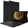 Accezz tastiera QWERTY Bluetooth flip cover per Samsung Galaxy Tab S9 FE Plus 12,4 pollici