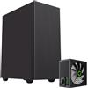 GameMax Case da gaming GAMEMAX Edge Midi-Tower nero, 2 porte USB 3.0 + 1 porta USB 2.0, audio + alimentatore GP-750 da 750 W 80+ Bronze