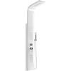 AMBRA WATER Colonna pannello doccia in acciaio inox con doccetta, flessibile e getti orizzontali massage serie coral, Bianco