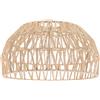 ifundom Paralume in Carta e Corda Intrecciato Vintage per Lampada | Abat-jour da Tavolo, Luce Ammorbidita, Stile Farmhouse per Cucina e Ambienti Interni