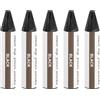 QUARKZMAN 5pz Stucco Legno Stick Cera Legno Ritocco Pennarelli Mobili Nero | per Graffi Buchi Crepe Tavoli Scrivanie Pavimenti Legno Riparazione Coperture