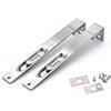 Annakideya Faspiroty - Chiavistello a filo per porta, 2 pezzi, in acciaio inox 304, chiusura a scorrimento spazzolato con attacco e viti, 15,7 cm