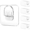 YUANQIAN 15 ganci adesivi per foto forti, 7 cm, autoadesivi, grandi, senza forature, ganci da parete per cornici pesanti, tele, piatti decorativi, fino a 20 kg