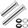Eulihent 2 Pezzi Tubo di Prolunga Sifone per Scarico Lungo 300 mm + 200 mm Tubo Sommergibile Universale in Acciaio Inox con Anelli di Tenuta e Dado per Lavello da Cucina