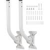 PhyinLan Supporto universale per antenna, confezione da 2, kit di staffe per montaggio a parete per apparecchiature Ubiquiti, staffa impermeabile resistente per estensore WiFi esterno, stazione meteorologica