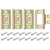 QUARKZMAN 4Pcs Cerniere Per Porte Senza Alloggiamento 1.5 x 0.8 Cerniere A Libro In Ferro Con Cuscinetti A Scorrimento Regolare E Viti Di Montaggio Per Porte Finestre Armadi Scatole