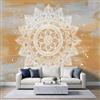 Generic Premium Art - Carta da parati fotografica, motivo mandala geometrico, 300 x | Stampa murale da parete in pile, decorazione poster immagine vintage disegnata a mano Boho carta da parati per camera da