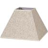 Eden pulse Paralume - Paralume a piramide, con attacco E27, design in lino beige, misure 20x10x15 cm, ideale per decorazioni moderne.