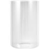 Beaupretty Paralume in Vetro Cilindrico E27, Superficie a Righe Trasparente | Ricambio da 42mm, Vetro Resistente al Calore, per Lampade da Tavolo e Soffitto