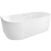 Rea - Vasca Bagno A Parete Veneta 170cm Vasca Da Bagno A Parete In Acrilico, Capacità 305 Litri (Bianco) 170x79x58cm