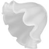 LABRIMP Paralume in Vetro di Ricambio a Fiore Bianco per Lampada | Vetro Bianco, Accessorio Decorativo per Illuminazione, Stile Rustico e Moderno, Soggiorno e Sala da Pranzo