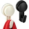 JYYWTSI 2 Pezzi Ganci a Ventosa, Gancio Bagno Extra Forte senza Foratura, Porta Asciugamani Ventosa Fino a 20 kg, Appendi Accappatoio per Doccia Cucina Piastrelle Vetro Specchio Camper Casa Bagno