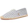 Alexis Leroy Espadrillas Uomo a Righe, Scarpe Senza Lacci in Tela con Suola in Gomma, Scarpe Casual Estive