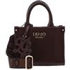 Liu Jo borsetta borsa a tracolla Ridhi Tote Bag T. Moro Met. marrone scuro