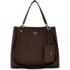 GUESS borsa a tracolla borsetta Lorella Girlfriend Tote Espresso marrone scuro