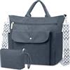 BTNEEU Borsa Università Donna Tote Bag in Velluto a Coste Grande Borsa a Tracolla con Cerniera Spallacci Removibili Borse a Spalla Borsa Lavoro Donna Borsa Shopper per Spiaggia Viaggo Scuola (Grigio)