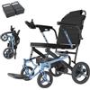 Tripaide Solo 13KG - Sedia a Rotelle Elettrica Pieghevole Ultraleggera per Adulti - Motore 500W - Robusto Telaio in Lega di Magnesio ad alta Resistenza - Capacità di Carico 120KG - Certificazione Aeronautica