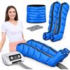 Generic Pressoterapia Gambe Addome E Braccia Per Casa, 6 Camere, Grigio Taglia M | Pressoterapia Linfodrenaggio Professionale, Apparecchio Massaggiatore Gambe Linfodrenante, 5-30 Min, 30-240 mmHg