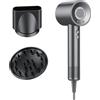 aowoka Asciugacapelli, 160.000 Giri/min Phon Capelli Professionale con 500 Milioni Ioni Negativi, 3 Velocità & 4 Temperature, Basso Rumore, Diffusore Magnetico e Ugello Inclusi