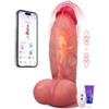 Tagnaff Vibratoreper Donna Realistico Con Profilo Progressivo Sex Toys, Vibratoreper Donna Spinta Dido, Riscaldamento E Vibrazione, Con APP E Telecomando Sexytoysys Donna, Dido Eiaculatore Doppi, XXL