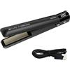 GAMMA+ XCEED Cordless Piastra Capelli Senza Fili Professionale | Ricaricabile USB-C | Piastre in Ceramica | 3 Temperature 160°-180°-200°C | Display Digitale | 60 Min di Autonomia | Compatta da Viaggio