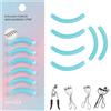UXIETIN Ricariche per piegaciglia in morbida gomma di silicone, compatibili con Shiseido, Tweezerman, Revlon, Shu Uemura, Surratt, e.l.f, piegaciglia da viaggio, portatile, accessorio cosmetico, 6 pezzi (blu)