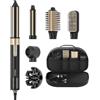 7MAGIC Air Styler 6 in 1, Asciugacapelli Ionico, Arricciacapelli Automatico | Spazzola Volumizzante, Spazzola Lisciante, Coanda, Senza Danni Da Calore, Asciugatura Rapida, Custodia Viaggio, Ossidiana