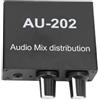 Vvikizy Mixer Stereo a 2 Canali 2 channel mixer 2 Ingressi 2 Uscite Controllo Volume a Basso Rumore Mixer Audio Piccolo da 3 2 channel mixer 5 Mm per Cuffie DC 5-24 V Mezcladores sin alimentación