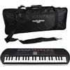 MusicalStore2005 Kit Tastiera SA81, Borsa a Tracolla Compatibile Inclusa, Mini Tastiera 44 Tasti Polifonica 8 Voci, Nero/Bianco - Perfetto per Bambini e Studenti