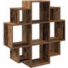 Hothingwell Mensola da parete in legno antico, 90 x 25 x 90 cm, legno di | Design minimalista, linee pulite, pratico stoccaggio, fissaggi a parete non inclusi, montaggio due persone