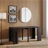 Cosma Tavolo Consolle Allungabile 3 Metri Ingresso Design Moderno Effetto Legno 45/96/147/198/249/300 X 90 cm Antracite