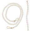 FerraDrend 2 Pezzi Catenina di Perle per Borsa, 80/25 cm Catena per Borsa a Mano | Catena per Borsa in Finta Perla, Tracolla per Borsa, Accessori Decorativi Alla Moda, per La Fabbricazione di Borse