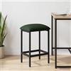 YUTAASU Sgabello da bar verde scuro, 40 x 32 x 74 cm, in legno