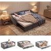FOERPL Divano Letto Estensibile 90/180 x 200 cm con Rete a Doghe, divano letto Matrimoniale Estraibile Letto Singolo con letto Estraibile Matrimoniale Divano Letto Convertibile 2 Posti, Senza Materasso