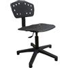 FITEX Sedia Tecnica DIAMOND Nera | Sedia in PP Rinforzato Forato, Altezza Regolabile 40-52 cm, per Oreficeria, Industria, Laboratorio e Scuola - Made in Italy