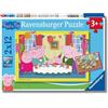 Ravensburger - Puzzle 2x12 Pezzi Peppa Pig | Puzzle Bambini 3 Anni | Dimensioni Di 26x18 Cm | Regalo Bambino 3 Anni | Regalo Originale