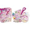 Lansay - Pixelo Kawaii Mini Scene da Colorare - Penna Magica - Da 6 Anni | Disegno a Puntini - Illustrazioni Kawaii e Adesivi Decorativi Inclusi - Effetti Visivi Vari - Attività Tranquilla per Bambini