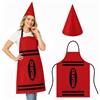 YEAMLTE Costume con matite colorate per adulti, include grembiule e cappelli da nano