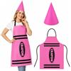 YEAMLTE Costume con matite colorate per adulti, include grembiule e cappelli da nano