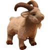 HOMEXYLYL Peluche capra realistica, Pelucce pecora dalle grandi corna | Peluche soffici animali della prateria, ciondolo for borsa, ornamento da scrivania, regalo(Brown,30cm/12in)