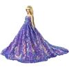 Codulu vestito per bambola da 11,5 pollici-abito con paillettes-viola | 1 pz,strascico abito da sera abito da principessa,bambola americana 30cm,bambola BJD 1/6,regalo per bambini