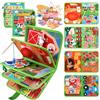 ZOOI Busy Board Montessori 1 Anno, Inglese Libro Montessori Interattivo | Busy Book Giochi Montessori 1-5 Anni, Pannello Didattico Montessori Libro Attività Educative, Regalo Natale Bambina e Bambino