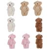 Warmhm Mini Orsetti di Peluche 6cm, Set 8 Pezzi, Decorazione | Tocco Delicato, Morbidi e Confortevoli, Uso Versatile, per Feste e Collane, in Peluche Cotone Pp