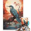 JIANGENNF Puzzle da 1000 pezzi per adulti, uccello con sole, gioco per tutta la famiglia, decorazione perfetta, compleanno e Natale 50x75cm