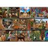 HUADADA Puzzle da 500 pezzi con storie di cani (senza pannello posteriore) | Stampa a olio opaca, delicata per gli occhi, senza polvere, ottima tenuta dei pezzi del puzzle