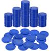 sourcing map 50 fiches da poker in plastica, 25 mm, mini fiches da bingo, contatori per l'apprendimento, contatori, dischi, marcatori, token di gioco opachi, per gioco, gioco matematico, conteggio