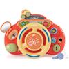 Nukdey Gioco Musicale a Forma di Volante - Esperienza di Guida realistica, Musica Integrata, Effetti Sonori Realistici - Volante per Auto Regalo per Bambini: Ragazzi e Ragazze di 1, 2, 3, 4 Anni(Rosso)