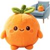 Generico Peluche Arancia Soffice Peluche Morbido e Soffice a Forma di Arancia da | Giocattoli Simpatici Per la Festa di Compleanno, Dormitorio, Divano, Sofà, Letto, Soggiorno e Casa