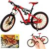JXBBAAC Bicicletta Giocattolo, Bici Miniatura Giocattoli Fidget Bici da Dito Bicis BMX Decorazione per Torte Modellino di Bicicletta Giocattolo Mountain Bike Decorazione per Scrivania(Blu Scuro)